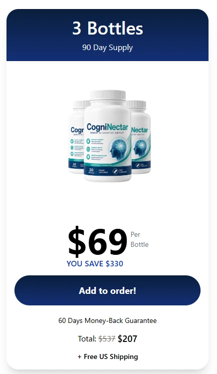 CogniNectar 3 bottle Price